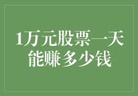 1万元股票投资的潜在收益与风险：以一天为期限的极端视角