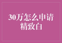 如何以30万合理分配，实现精致生活？