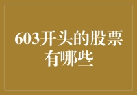 603开头的股票有哪些：深入解析A股市场中的独特成员