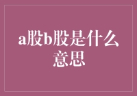 A股B股的含义与差异解析