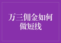 万三佣金如何带你玩转短线：一场幽默的股市冒险