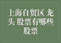 上海自贸区：龙头股票大盘点——不只是自贸区，还有点金融的浪漫