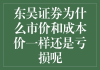 东吴证券亏损之谜：为何市价与成本价一致却无法盈利