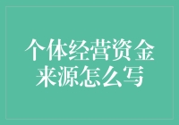 个体经营者的吸金秘籍：资金来源花样多，每一样都让老板笑开花