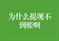 为什么提现不到账啊？或许是因为银行也迷路了