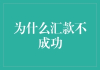 为什么当我想要给你汇款时，结局总是以失败告终？