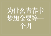 探讨青春卡梦想金延迟发放的合理性：为何需要等待一个月？