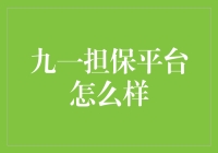 九一担保平台：金融创新与风控的完美结合