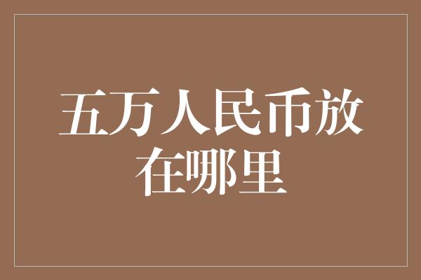 五万人民币放在哪里