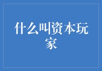 资本玩家：金融市场中的弄潮儿