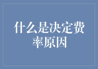 决定费率的复杂因素：从市场定价到个体风险评估