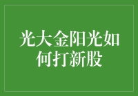 光明金阳光打新股的方法与技巧