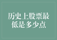 史上最低的股票点数，你晓得吗？