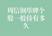 周信钢举牌个股持有周期分析：基本面与市场环境的影响