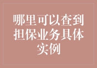 如何像侦探一样在担保业务的世界里找到那些具体的实例