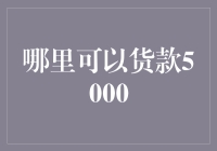 如何在各大金融机构贷款5000元：您的全面指南