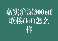 嘉实沪深300 ETF 联接（LOF）：投资大盘蓝筹的便捷选择