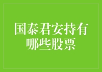 国泰君安持有哪些股票：深度解析顶级券商的股票持仓策略