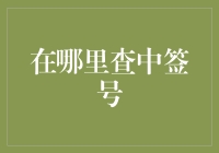 从摇号到揭晓：探索查询中签号的多渠道攻略