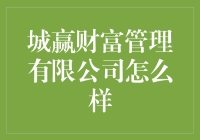 城赢财富管理有限公司：你的钱包管家，专业理财就靠它！