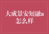 大成景安短融A：稳健理财的理想选择