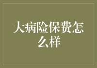 大病险保费如何？和你比，它更健康