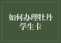 如何高效办理牡丹学生卡：步骤详解与实用建议