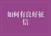 如何塑造良好个人征信记录：策略与实践