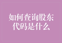 如何高效查询和理解股东代码及其用途