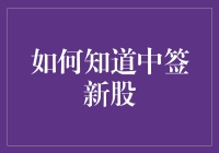 新股中签攻略：如何在股市大逃杀中脱颖而出