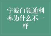 宁波白领通利率为何有差异？揭秘背后原因！