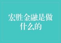 宏胜金融：深度解析其业务模式与市场影响力