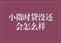 小微时贷未偿还情况下的影响与应对策略