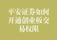 平安证券如何开通创业板交易权限：一份详尽指南