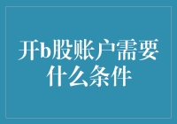 开b股账户需要什么条件？B股投资门槛与注意事项