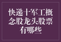 快递业与军工概念股龙头股票分析与展望