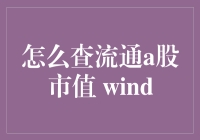 如何利用Wind金融终端查询A股市场流通市值：一份详尽指南