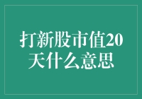 为什么你的打新股市值在20天内没有变化？