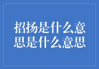 啥是'招扬'？你不懂金融吗？