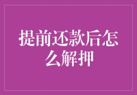 提前还款后解押流程解析与注意事项