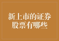 2023年最具潜力的五只新上市证券股票分析报告