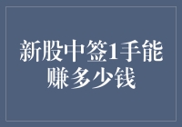 股市小技巧：新股中签1手的潜在收益