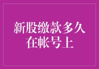 新股缴款多久在账户上？也许比你想象的还要慢