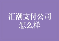 汇潮支付：重塑支付行业的新星