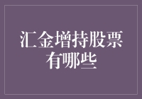 汇金增持股票策略解析与市场影响