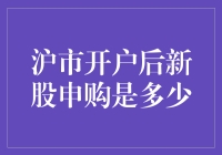 沪市开户后新股申购或许是你的第一份惊喜礼物