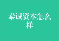 泰诚资本：中小企业融资解决方案的佼佼者