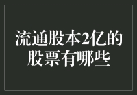 流通股本2亿以上的股票有哪些？财经分析与投资指南