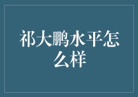 祁大鹏水平如何？——从贵州茅台酒到贵州茅台酱香酒的华丽变身