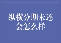 纵横分期未还会怎么样：后果与应对策略